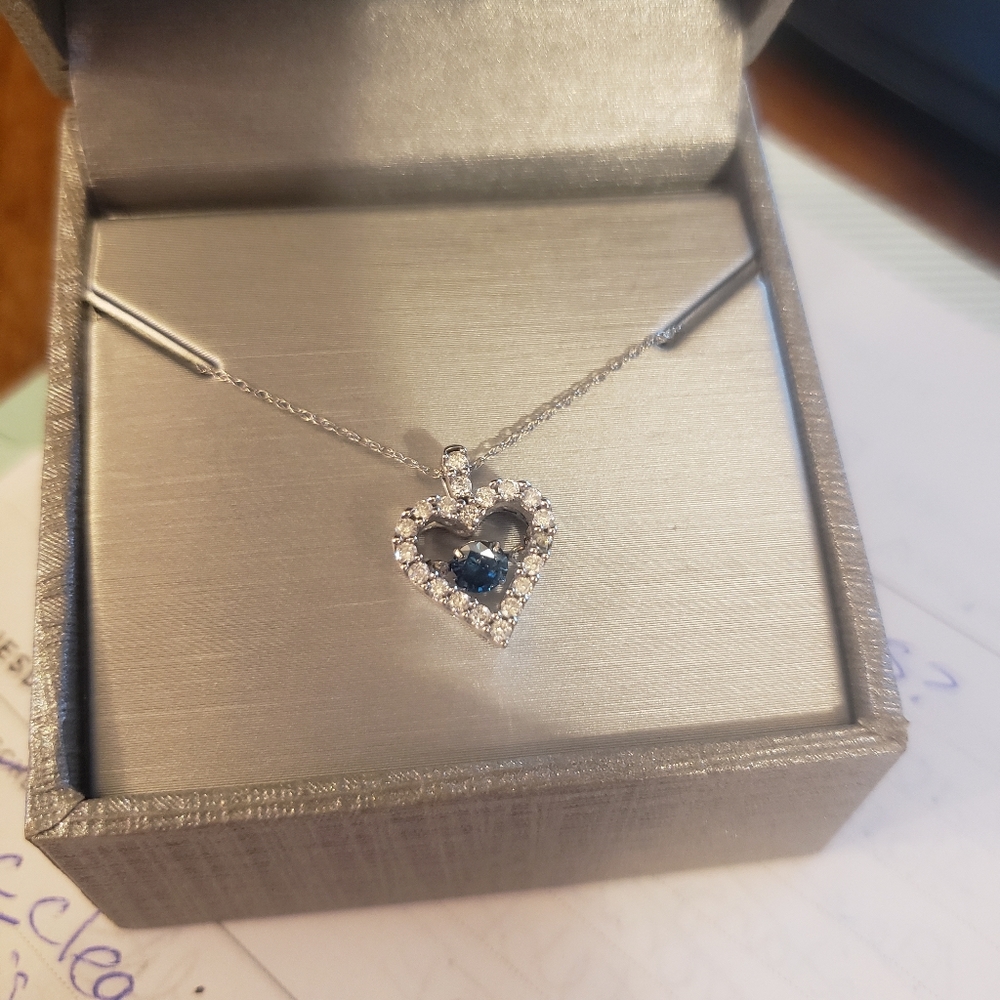 Zales diamond heart necklace